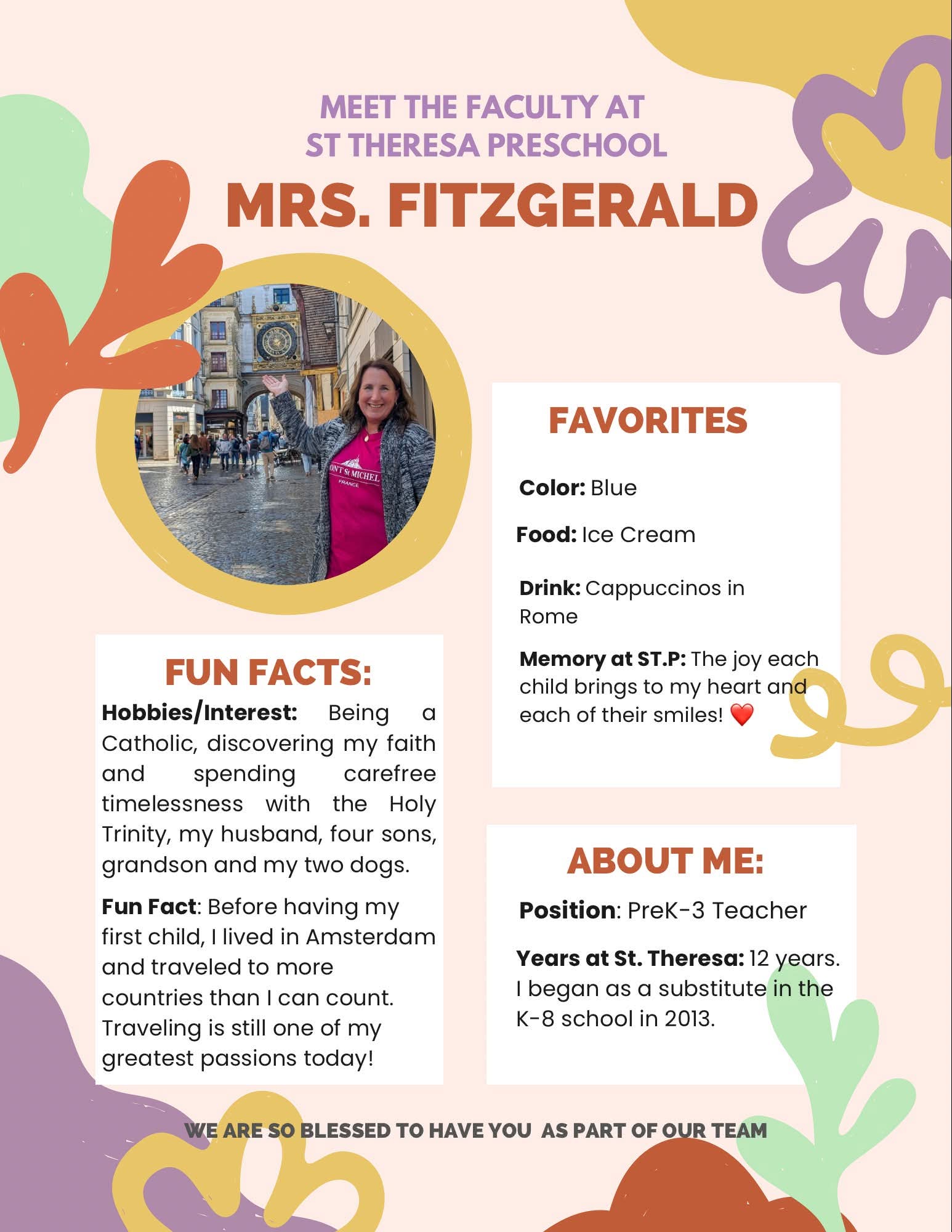 Teacher Profile Colleen F